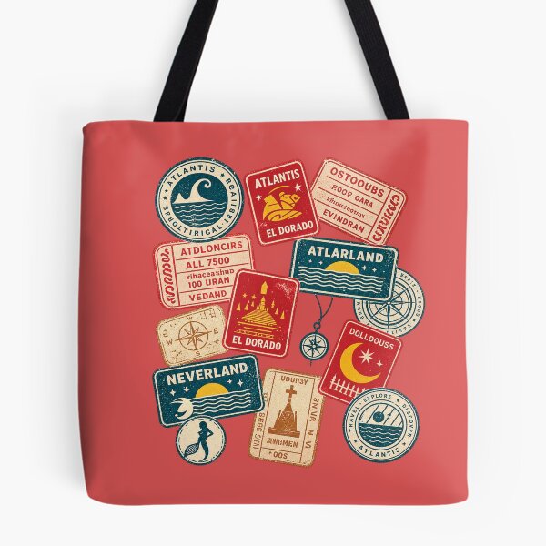 Item preview, Echoes of the Uncharted: Vintage Stamps from Lost Worlds designed and sold by IrhaArts.