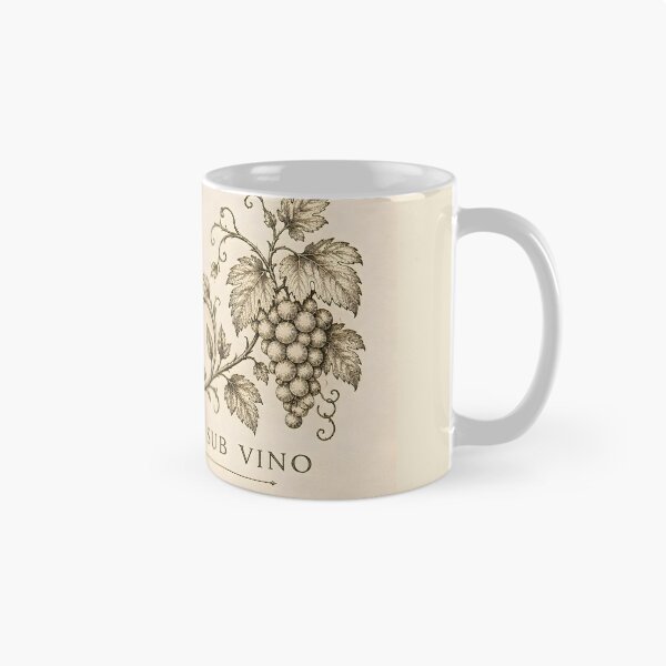 Item preview, Antique Latin Proverb Rose and Grapes Vintage Engraving designed and sold by Sybille-Yates.