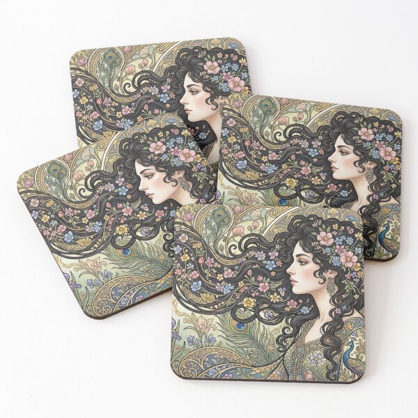 Item preview, Art Nouveau blossoms in the dream breeze designed and sold by Sigtrix.