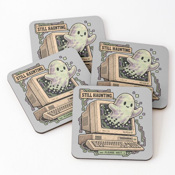Item preview, Spirit.exe — Ghost on retro computer designed and sold by Apocalyptic Art Studio.