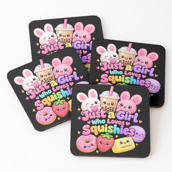 Item preview, Cute Kawaii Squishies Just a Girl Who Loves Squishies designed and sold by Rtcraftani.