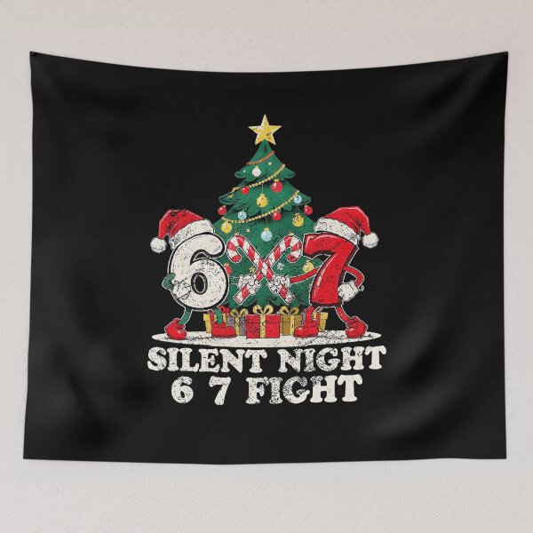 Item preview, Silent Night 67 Fight Funny Christmas designed and sold by Petrillo3z.