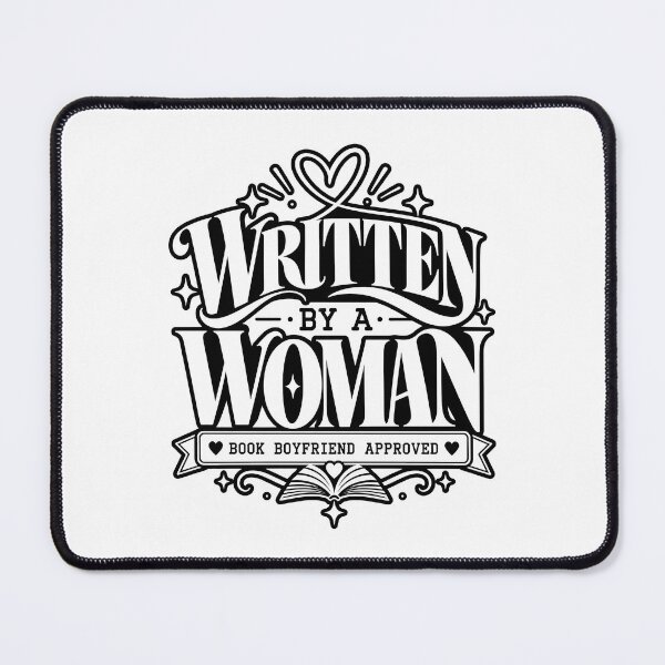 Item preview, Written By A Woman Book Boyfriend Typography designed and sold by Win Hardy.