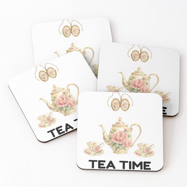 Item preview, Tea Time - Vintage Floral Tea Set designed and sold by walbayzon.