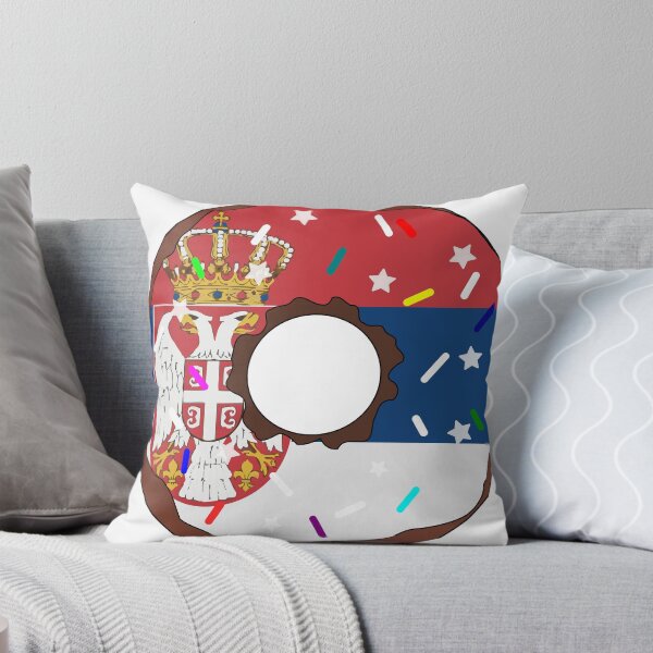 Item preview, Serbia Flag Donut – Colorful Sprinkles Country Pride designed and sold by TheIconSmith.