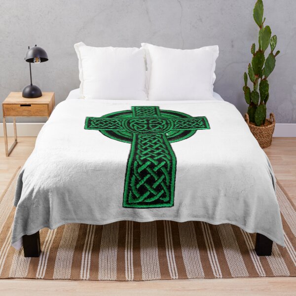 Item preview, Celtic Knot Cross In Green Woven designed and sold by Abstract65.