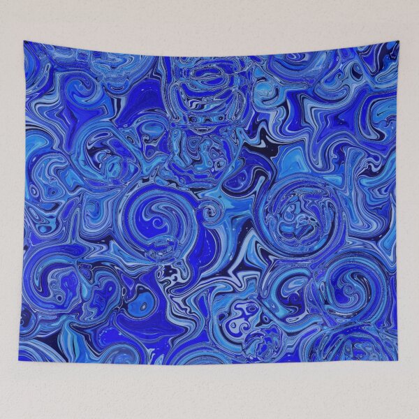 Item preview, Royal Blue Hydrangea Fractal Circles designed and sold by SXW Designs.