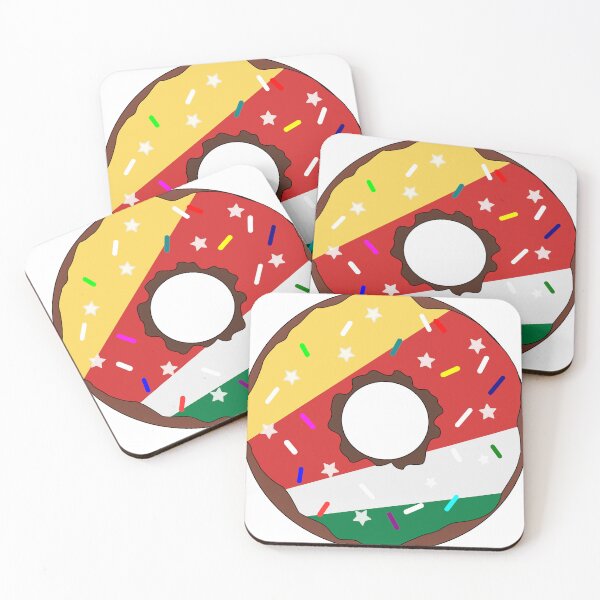 Item preview, Seychelles Flag Donut – Colorful Sprinkles Country Pride designed and sold by TheIconSmith.