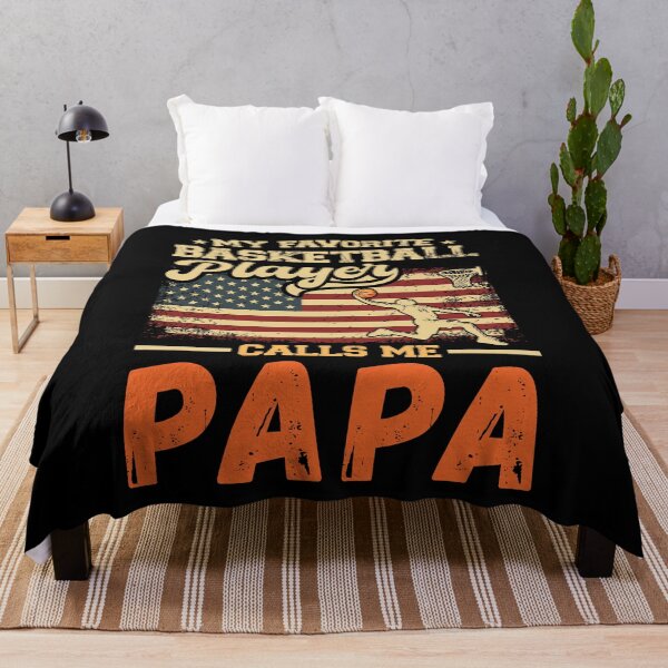 Item preview, My Favorite Basketball Player Calls Me Papa USA Flag designed and sold by MarshallCrews.