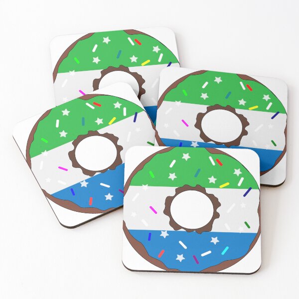 Item preview, Sierra Leone Flag Donut – Colorful Sprinkles Country Pride designed and sold by TheIconSmith.