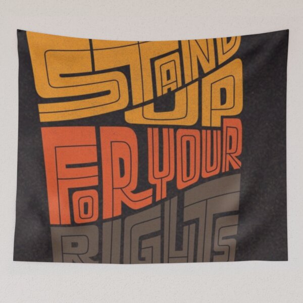 Item preview, Stand Up For Your Rights - Retro Protesting Graphic designed and sold by DemanDFashionFactroy.