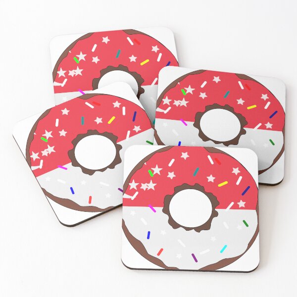 Item preview, Singapore Flag Donut – Colorful Sprinkles Country Pride designed and sold by TheIconSmith.