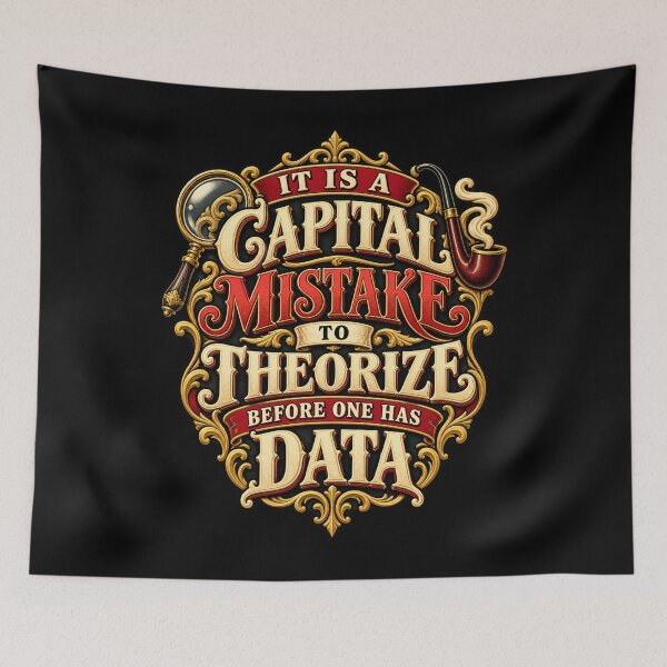 Item preview, Sherlock Holmes: Capital Mistake in Red and Gold designed and sold by Fenay Designs.