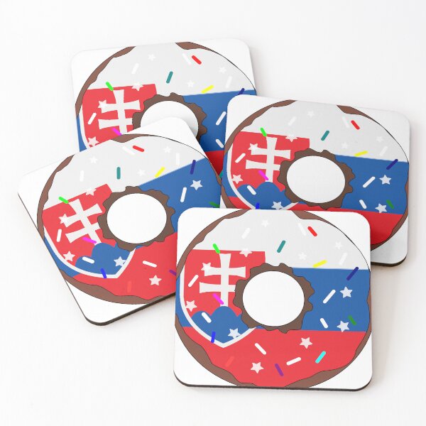 Item preview, Slovakia Flag Donut – Colorful Sprinkles Country Pride designed and sold by TheIconSmith.