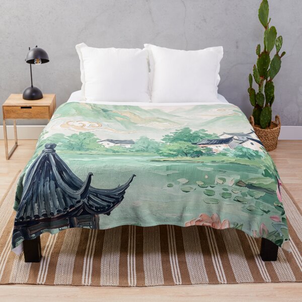 Item preview, Tranquil Chinese Garden Pavilion designed and sold by zeloyacrussle.