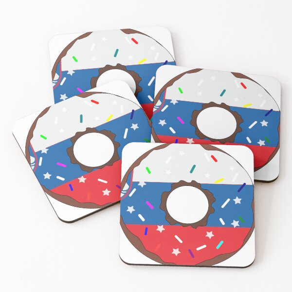 Item preview, Slovenia Flag Donut – Colorful Sprinkles Country Pride designed and sold by TheIconSmith.