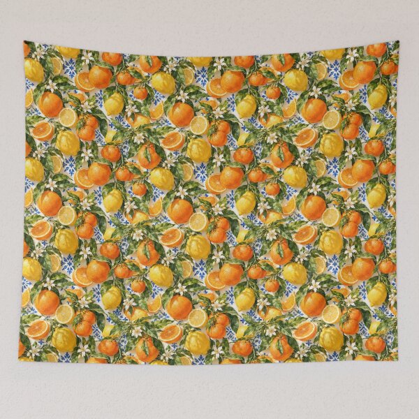 Item preview, Spanish Citrus Sunshine – Oranges, Lemons & Mediterranean Summer designed and sold by Jandedan.
