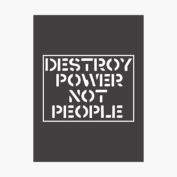 Item preview, Destroy Power Not People - Empowerment and Social Justice Design designed and sold by ressou.