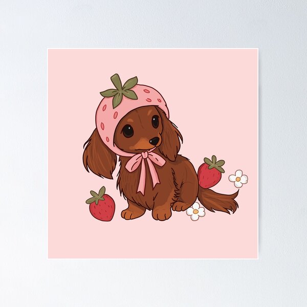 Item preview, Strawberry Dachshund designed and sold by topicj.