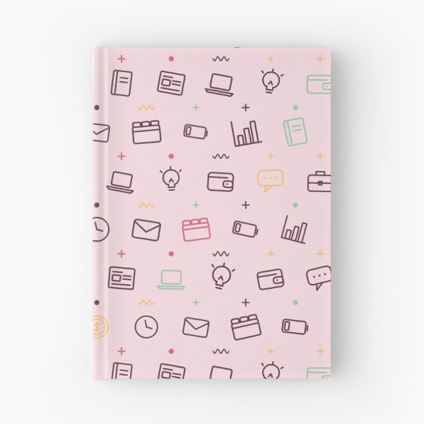 Item preview, Clock & Light Bulb Office Doodle Pattern - Blush designed and sold by jobnjokes.