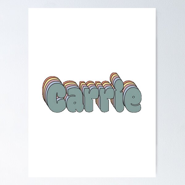 Item preview, Elegant Carrie Name Custom Typography Design for Personalized Gifts designed and sold by ressou.