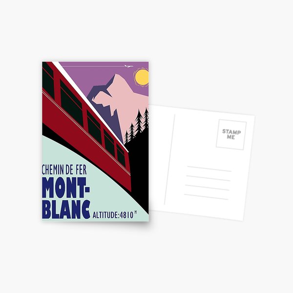 Item preview, Chemin de Fer Mont Blanc poster designed and sold by GAGodel.