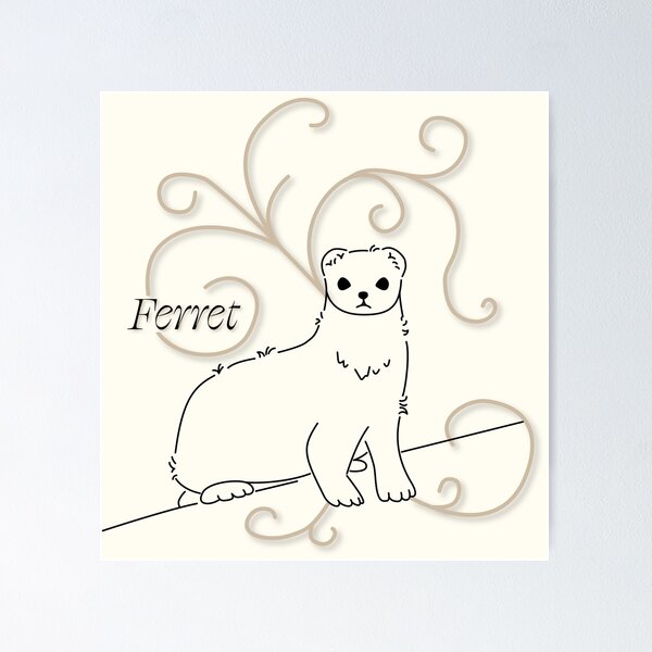 Item preview, Ferret designed and sold by Sleeping-mouse-.