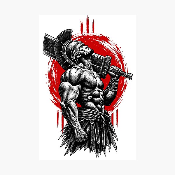 Item preview, Spartan Gladiator Warrior designed and sold by InkcredibleNG.