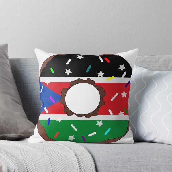 Item preview, South Sudan Flag Donut – Colorful Sprinkles Country Pride designed and sold by TheIconSmith.
