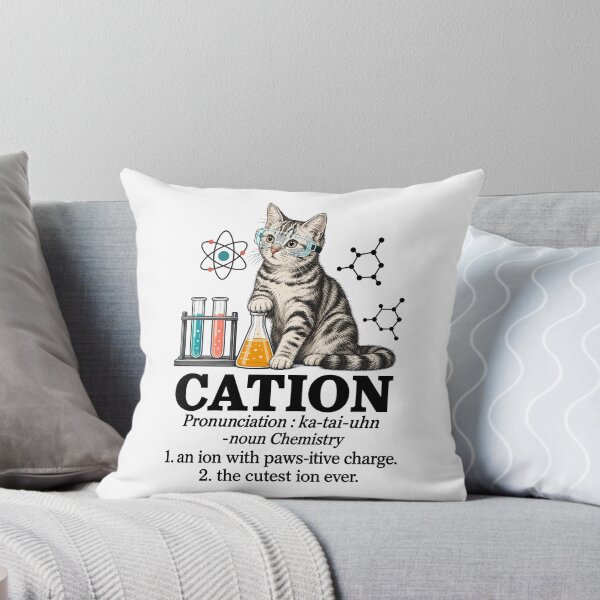 Item preview, Cation Chemistry Cat Pun Funny Science Lab Kitten Humor designed and sold by andre-hollow.