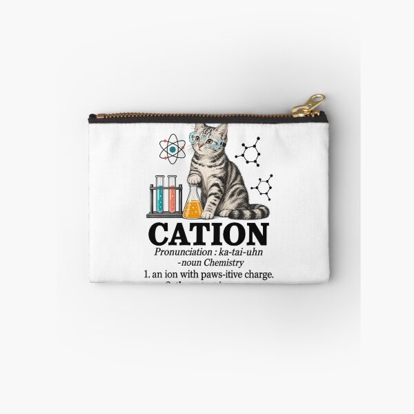 Item preview, Cation Chemistry Cat Pun Funny Science Lab Kitten Humor designed and sold by andre-hollow.