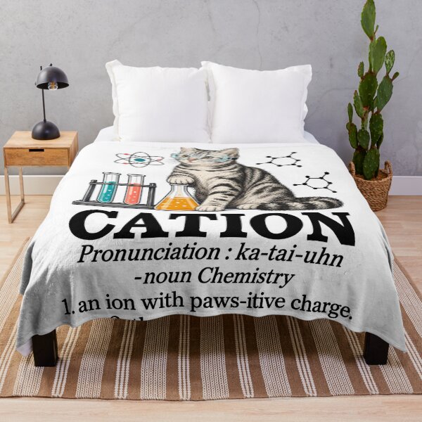 Item preview, Cation Chemistry Cat Pun Funny Science Lab Kitten Humor designed and sold by andre-hollow.