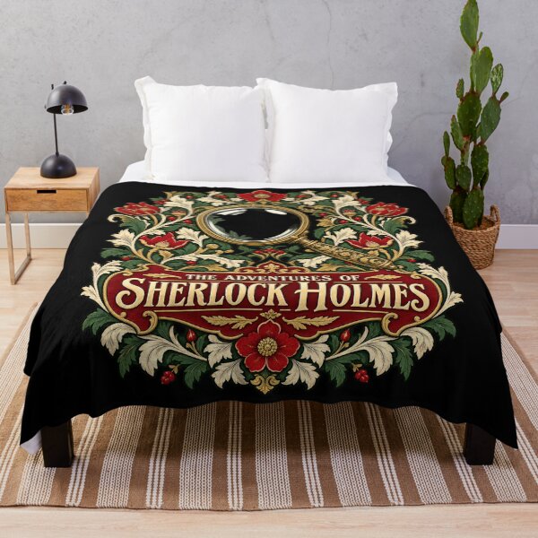 Item preview, Sherlock Holmes: Adventures in Scarlet Florals designed and sold by Fenay Designs.