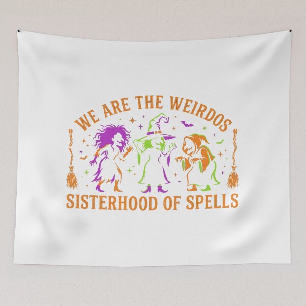 Item preview, Sisterhood Of Spells - Three Witches Vintage Halloween Vector designed and sold by Art & APPAREL.