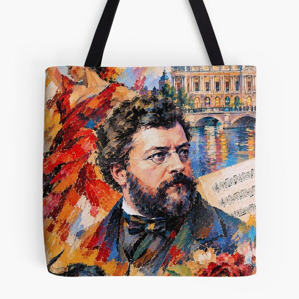 Item preview, Georges Bizet Portrait Painting – Classical Music Legend designed and sold by GalleryKauffeld.