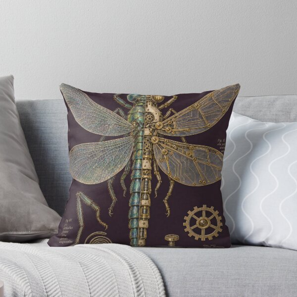 Item preview, Dragonfly Anisoptera Natura et Machina Cyber Renaissance Plate designed and sold by DMarquiseArt.
