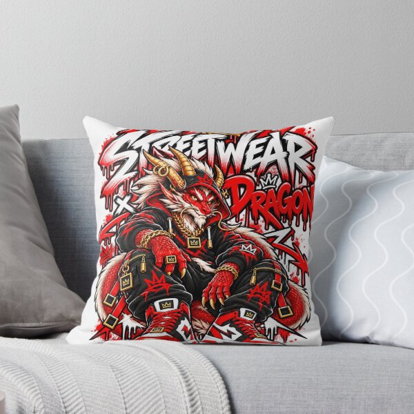 Item preview, Streetwear Dragon King Urban Graffiti Art designed and sold by BAAKSHOP.