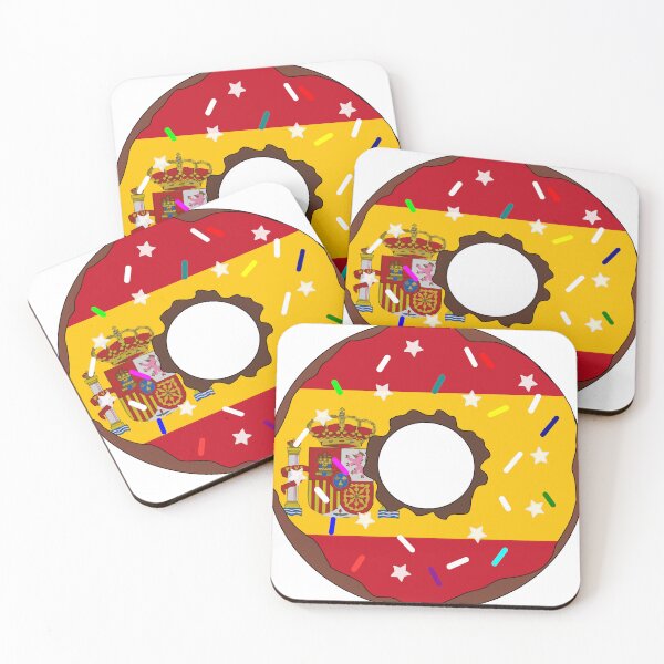 Item preview, Spain Flag Donut – Colorful Sprinkles Country Pride designed and sold by TheIconSmith.
