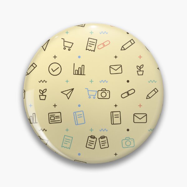 Item preview, Link & Paper Plane Office Doodle Pattern - Butter designed and sold by jobnjokes.