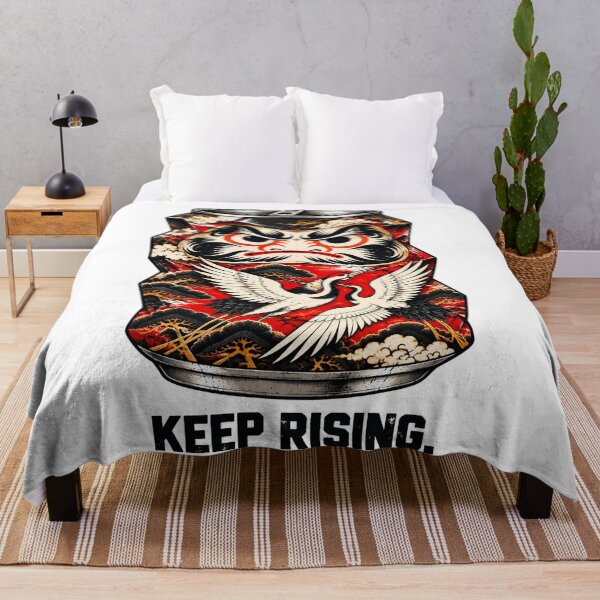 Item preview, Keep Rising – Japanese Daruma Crane Art | Crushed Can Design designed and sold by KASUMINK.