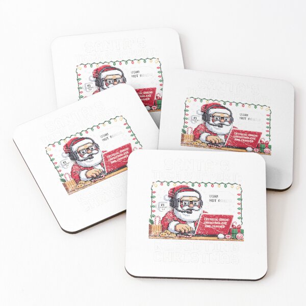 Item preview, Santas Tech Support Rebooting Christmas Funny IT Pixel Art Holiday designed and sold by Manellaa.