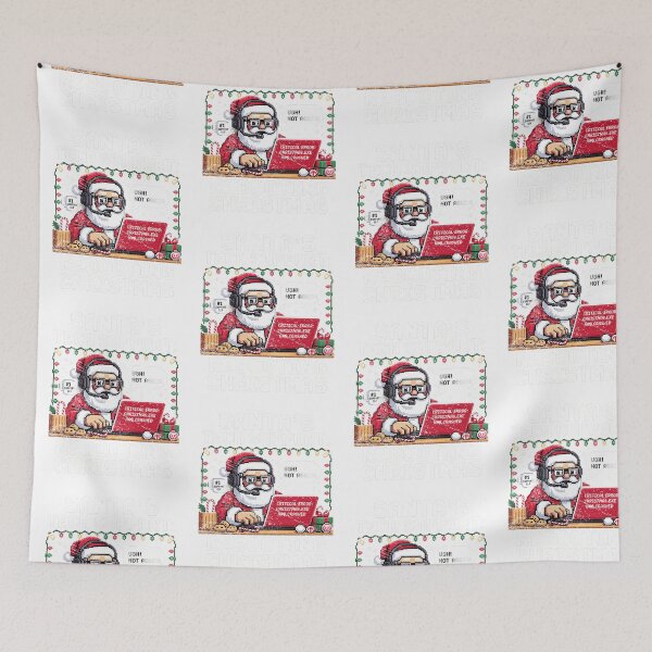 Item preview, Santas Tech Support Rebooting Christmas Funny IT Pixel Art Holiday designed and sold by Manellaa.