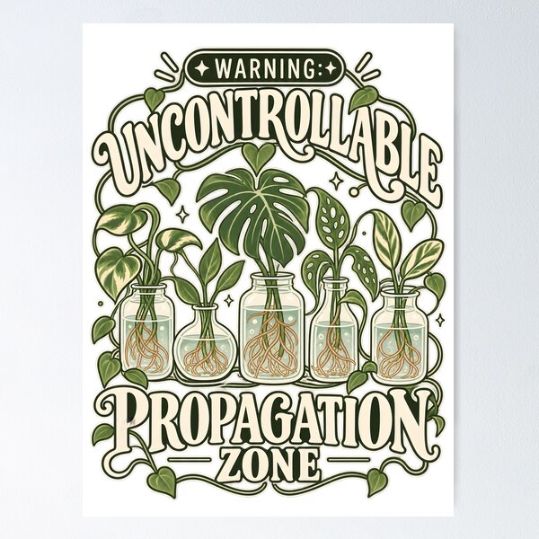 Item preview, Uncontrollable Propagation Zone Botanical Line Art designed and sold by Win Hardy.