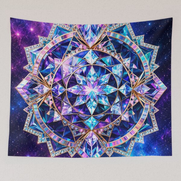 Item preview, Cosmic Crystal Mandala designed and sold by Bridge and Frame .