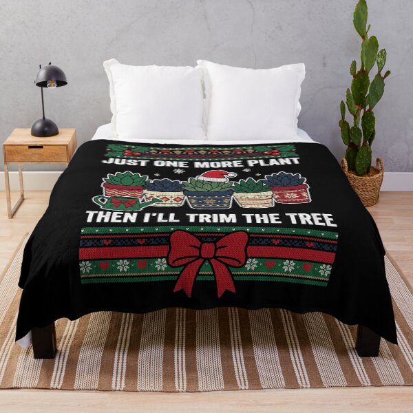 Item preview, Funny Christmas Plant Lover Just One More Plant designed and sold by dudelinart.