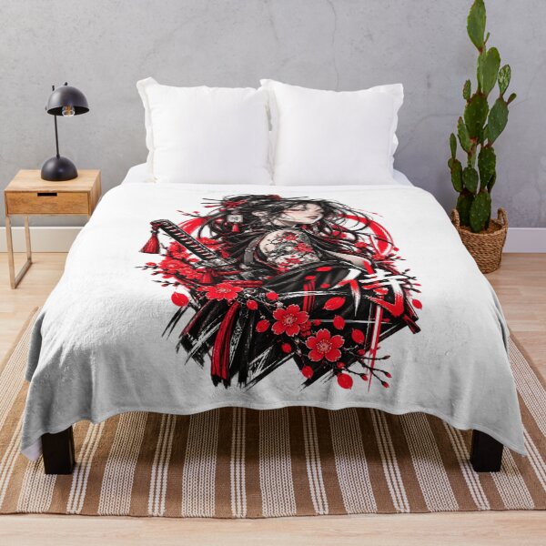 Item preview, Neon Ronin – Japanese Cyberpunk Samurai Girl designed and sold by JN-Designn.