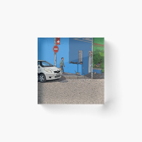 Item preview, Cape Town Bo-Kaap South Africa Colorful houses Everyday life Retro Vintage design motif designed and sold by strandbar.