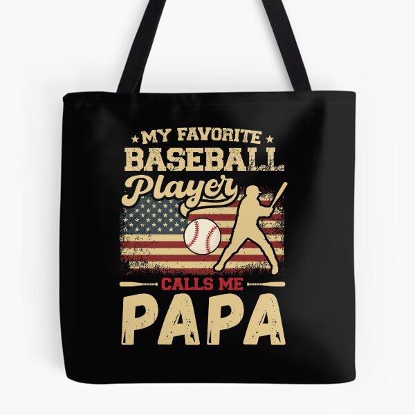 Item preview, My Favorite Baseball Player Calls Me Papa USA Flag designed and sold by MarshallCrews.