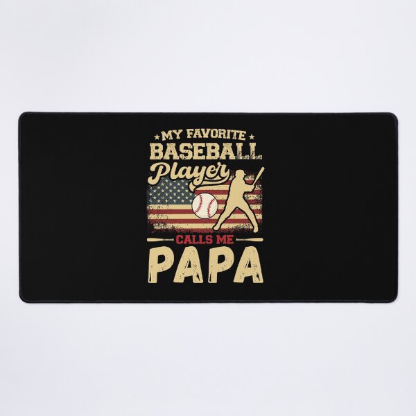 Item preview, My Favorite Baseball Player Calls Me Papa USA Flag designed and sold by MarshallCrews.
