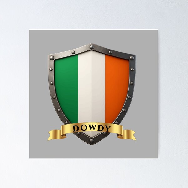 Item preview, Dowdy Irish Heritage Crest Shield designed and sold by Highlandkings.